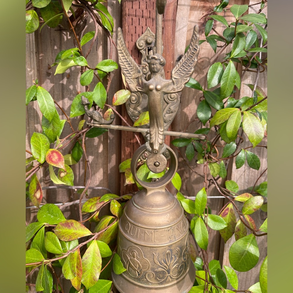 Vintage Wall Mounted Brass Monastery Door Knocker